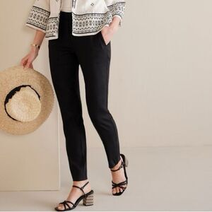 Soft Surroundings Isla Stretch Linen Slim Leg Pants 1X